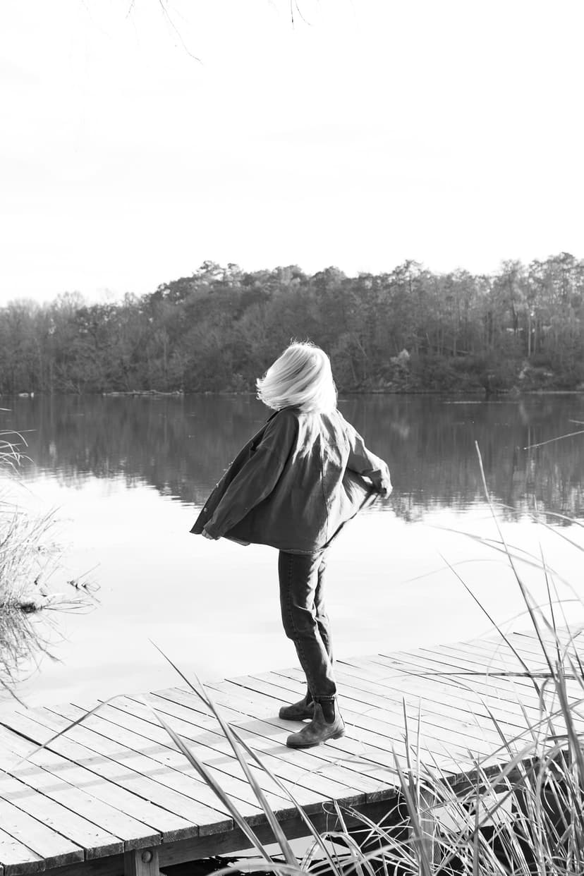 woman on dock